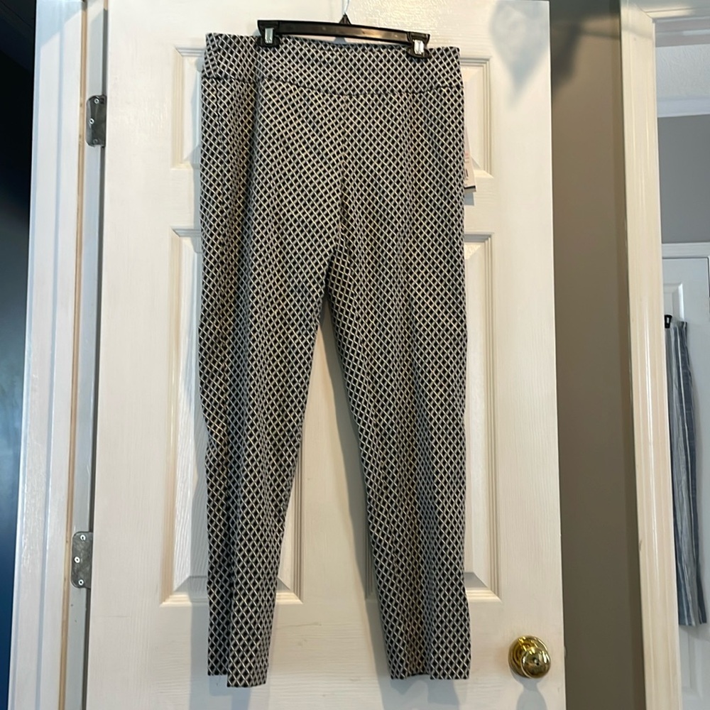 Black patterned pants